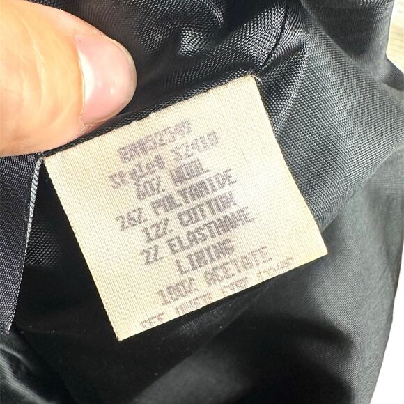 Vintage style wool blend gray and black Laundry pencil skirt size 6 made in USA - Picture 9 of 14